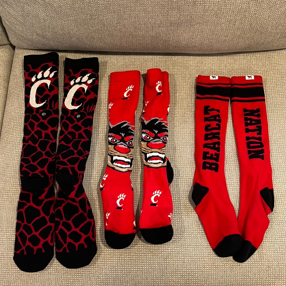 University of Cincinnati Bearcat Socks